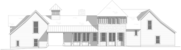 Bluffs Southern Living Showcase Home Rear View Bluffs Southern Living Showcase Home Rear View