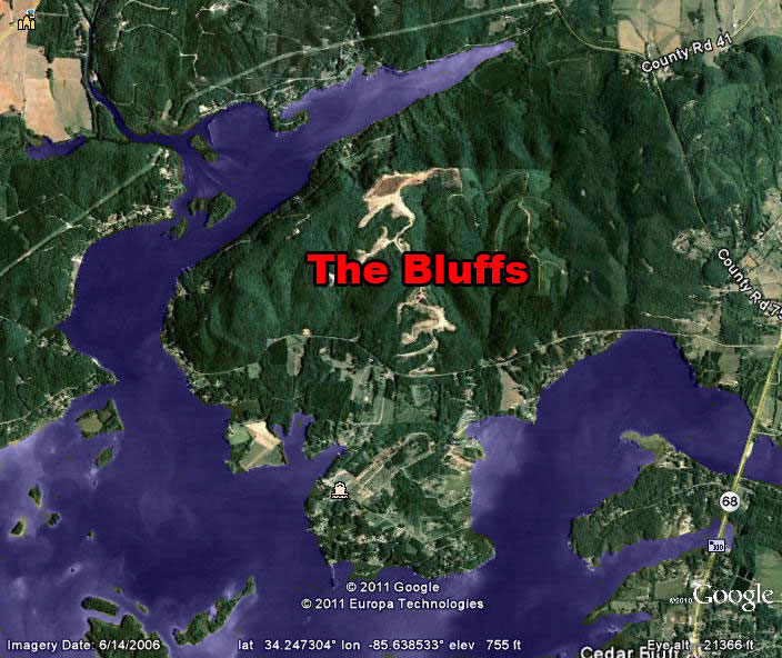 Alabama Mountain Property Sat Map